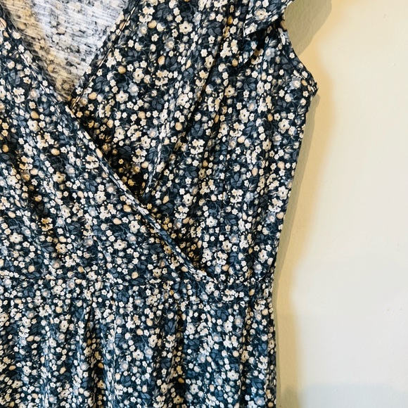 Reitmans small green/ cream floral maxi cotton dress… - Picture 4 of 7